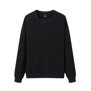 Vente chaude de haute qualité hommes surdimensionné sweat à col rond couleur unie tissu tricoté Style décontracté pour l'hiver - Product Image 5
