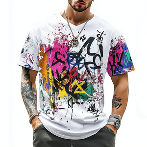 เสื้อยืดคอกลมระบายอากาศได้ดีแบบสตรีทแวร์ไซส์ใหญ่พิเศษพร้อมโลโก้ออกแบบได้ตามต้องการ - Product Image 2