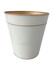 Lot de 3 pots de fleurs en pierre grise de grande taille en métal pour l'intérieur et l'extérieur de la maison. - Product Image 4