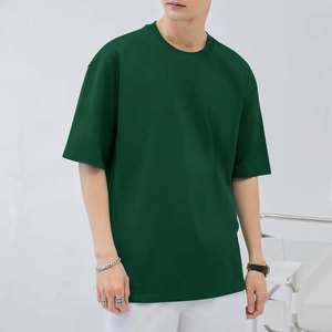 BlanqWear <b>Mens</b> O-Neck Short Sleeve <b>Fleece</b> Formal T-<b>Shirt</b> Loose Fit Premium 100% Cotton 280g Anti-Bacterial Quick Dry - Product Image 2