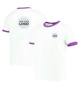 Camisetas personalizadas para hombres y mujeres Añade tu propio texto Logo Nombre Ringer Camisetas - Product Image 1