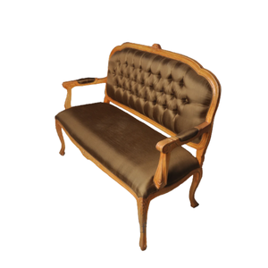 โซฟาไม้แข็งพร้อมผ้านุ่มสำหรับบ้านเฟอร์นิเจอร์โรงแรมเบาะนั่งสบายทำด้วยมือจากประเทศอินโดนีเซีย - Product Image 2