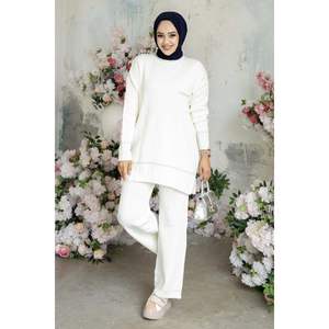 Ensemble 2 pièces en tricot régulier Anje, couleur écru, taille LSTD, 165 cm - Product Image 3