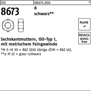 น็อตหกเหลี่ยม ISO 8673 M14x1.5 8 Sw แพ็ค 100 ชิ้น - Product Image 1