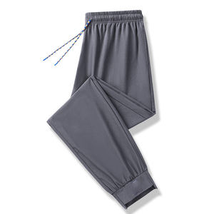 Oem Customized logo Design Trendy Thin Loose Large Size Stretch Sports <b>Pants</b> for Men Outerwear Perfect for <b>Summer</b> Wear - Product Image 4