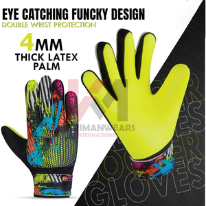 Guantes de Portero de Látex de Alto Agarre para Entrenamiento Profesional y Partidos con Correa de Muñeca Ajustable - Product Image 4