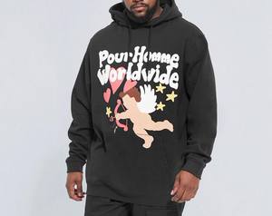 Impression personnalisée Pakistan Made 100% Sweats à capuche en coton pour hommes Confortable Casual Winter Essentials Toutes les couleurs Style solide à capuche - Product Image 4