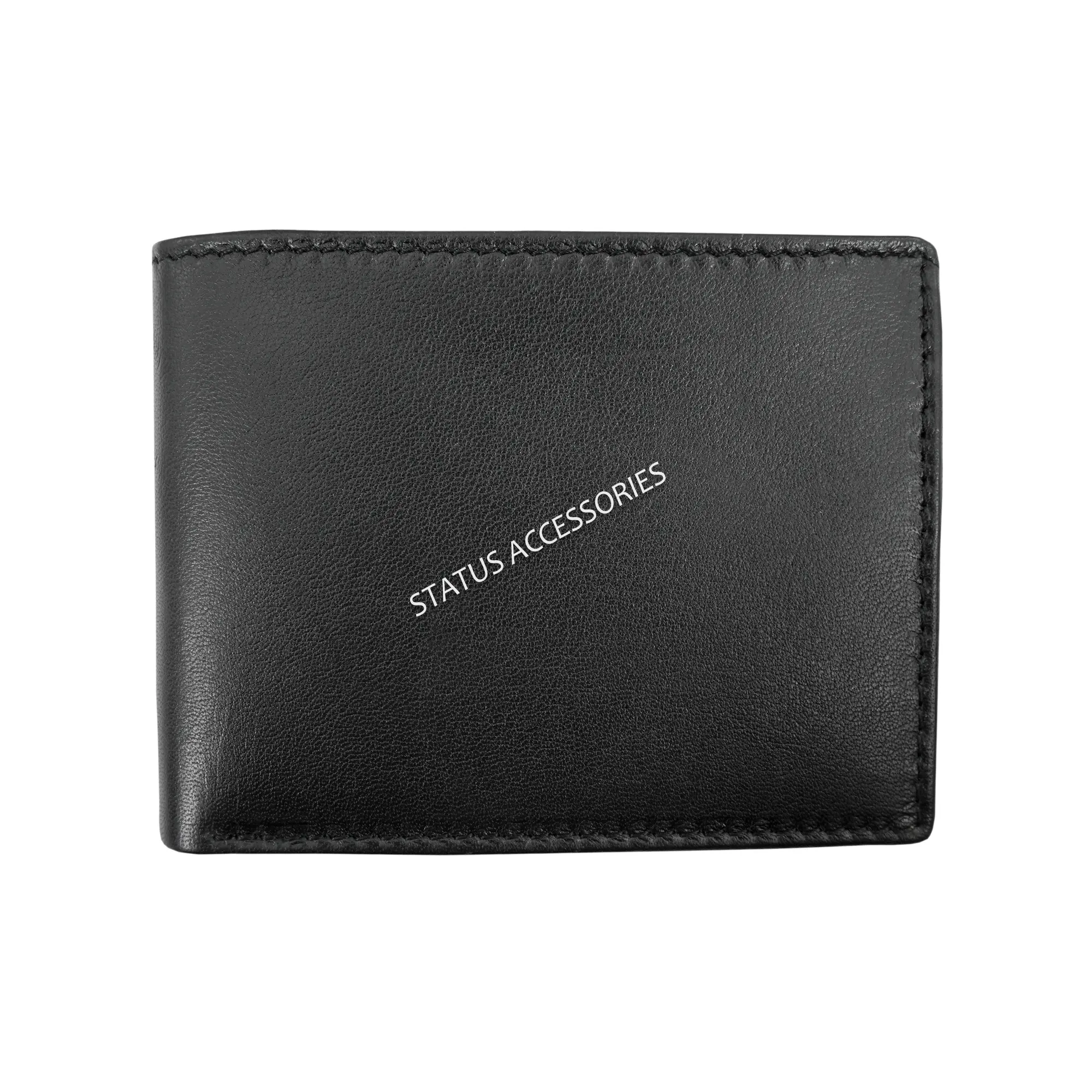 Personalizado personalizado en blanco fabricante venta 100% de alta calidad de cuero genuino estado para hombre piel de cordero RFID Passcase Wallet