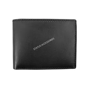 Personalized Customized Blank Manufacturer Selling 100% High Quality Genuine Leather Status Mens Lambskin RFID Passcase Wallet