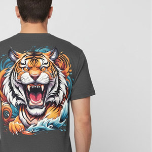 T-shirt imprimé DTG avec un design graphique artistique, tissu respirant, coupe décontractée, parfait pour le streetwear et les tenues quotidiennes - Product Image 6