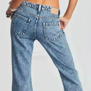 Pantalon personnalisé en strass pour femmes Hip Hop Bling Streetwear Pantalon respirant Jeans de luxe en strass pour femmes - Product Image 5