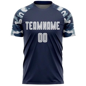 Maillot de football personnalisé par sublimation |   Uniforme de football respirant à séchage rapide |   Vêtements de sport d'équipe OEM |   T-shirt unisexe à col rond et manches courtes - Product Image 1