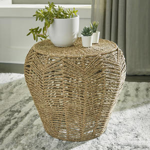 Table d'appoint en herbe de mer pour la décoration moderne de la maison, tables d'appoint en herbe de mer naturelle, vente en gros, table d'appoint artisanale - Product Image 6