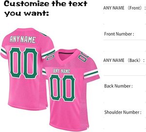 Ropa de fútbol Camiseta de fútbol americano bordada para hombre barata Todas las 32 camisetas de rugby del equipo con logotipo personalizado - Product Image 5