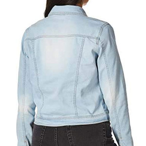 OEM Service Jeans Jacket For Women Premium Quality Streetwear Cotton Made Women Jeans Jacket For Adults - Product Image 5