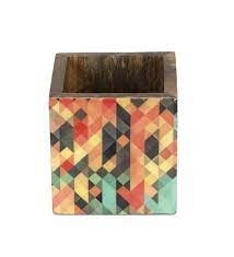 Portalápices Meena y de madera con diseño de incrustaciones intrincadas para uso en el hogar, escuela, oficina, con funcionalidad de calendario - Product Image 5