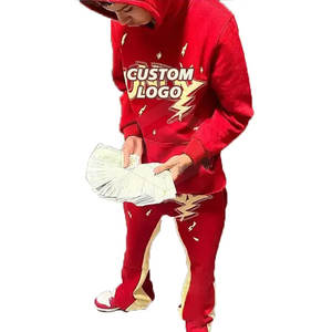 Marque privée Jogger Sets Survêtements en coton de qualité supérieure à vendre 2024 Logo personnalisé Hommes Survêtements - Product Image 3