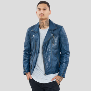 Chaqueta de Cuero para Hombre y Mujer, Modelo 2026, Resistente al Viento, Cuello Alto, Logotipo Frontal, Alta Calidad, Personalizable - Product Image 5