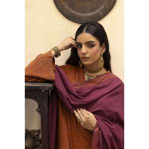 Conjunto de Camisa, Pantalón y Dupatta Teñidos con Hilo para Uso Diario-WGK-YDS-DE-2558 - Product Image 2