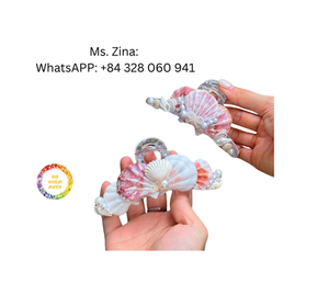 Miroir de coquille de mer fait à la main Offre Spéciale accessoire de fille élégante cadeaux significatifs occasions spéciales fabriquées au Vietnam - Product Image 1