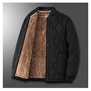 Chaqueta de lana de cordero holgada para hombre con diseño de logotipo personalizado OEM, forro pequeño de algodón para abuelo, ropa interior de invierno, chaqueta cálida de algodón para papá - Product Image 5