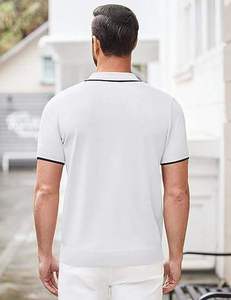 Polos respirants pour hommes pour l'été T-shirts polo à manches courtes en coton mélangé de haute qualité avec conception personnalisée sur mesure - Product Image 2