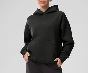Nouveaux sweats à capuche décontractés en tricot uni pour femme, sweats à capuche décontractés surdimensionnés pour femme - Product Image 1