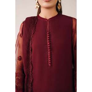 Ensemble en Chiffon Brodé pour Femmes PR-1133 - Product Image 4