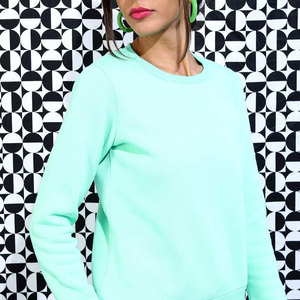 Women's Premium Quality Printed Sweatshirt Autumn/Winter Hip Hop Style 100% Cotton Breathable with Front Logo Knitted Fabric - Product Image 3
