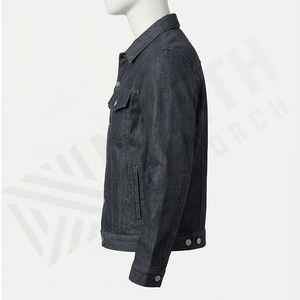 Veste en jean décontractée tendance personnalisable pour femmes, confortable, lavage vintage, tissu tissé teinté, anti-rides, design d'hiver - Product Image 3
