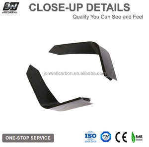 Pour <span class=keywords><strong>Audi</strong></span> TTRS MK3 2018 2019 2020, séparateur de pare-chocs avant, spoiler en fibre de carbone, accessoires de voiture - Product Image 2