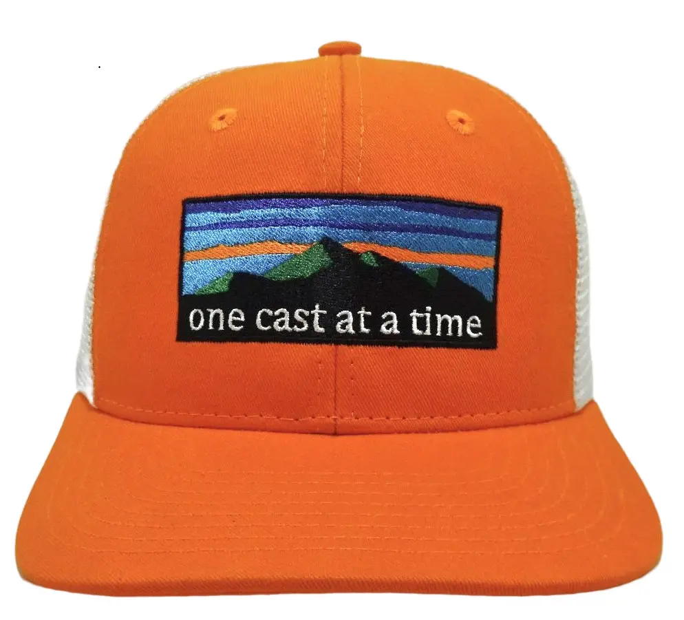 One Cast at the time Orange Color Hats For Men Trucker Kaki Sport Men Hats Custom Embroidery Logo in Vietnam with High Quality