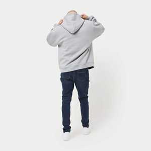 Sweat à capuche surdimensionné en coton (80%) et polyester (20%), style pull à épaules tombantes, avec encolure croisée, ourlet et poignets côtelés pour l'hiver - Product Image 3