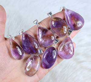 เครื่องประดับจี้เงิน ametrine ธรรมชาติจี้ขายส่งจี้หนามเตยสร้อยคอผู้หญิงคริสตัล Ametrine เครื่องประดับ - Product Image 3