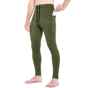 Collants de compression personnalisés pour hommes avec leggings de fitness à impression de grandes lettres Fabricant - Product Image 1