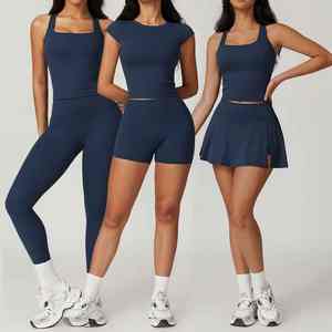 Nouvel arrivage de vêtements de sport sans couture Vêtements de sport Ensemble de yoga pour femmes Vêtements d'entraînement grande taille avec logo personnalisé Ensembles de fitness et de gymnastique sans couture - Product Image 6