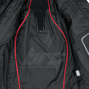 Chaqueta de Motociclismo Textil de Carreras Negra de Alta Calidad, Impermeable, Resistente al Viento y al Fuego para Invierno - Product Image 6