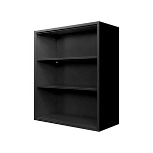 Gõ xuống Kim Loại Mở Kệ sách tủ không có cửa thép văn phòng lưu trữ hồ sơ Tủ đen hiển thị tủ cho nhà bếp - Product Image 4