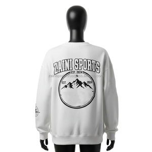 Sudadera de Forro Polar para Mujer, Algodón y Poliéster, Color Blanco, Bordado con Logotipo Personalizado, Diseño de Montaña, Transpirable - Product Image 5