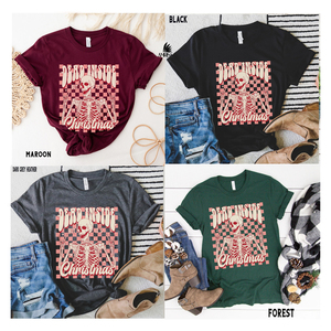 All-Over Printed Christmas T-Shirts Ropa unisex personalizada de Bangladesh Exportador de ropa 280gsm Camisetas de alta calidad para todos - Product Image 5