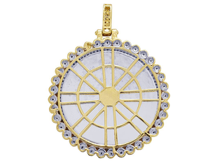 Fabriqué à la main 925 argent Moissanite diamant cercle personnalisé Hip Hop pendentif bijoux breloque pour hommes et femmes tenue de fête - Product Image 4