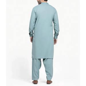 Personalizado hombres Shalwar Kameez 100% algodón vestido hombres ropa manga larga Shalwar Kameez traje - Product Image 4