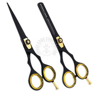 Top Rated Hairdressing Scissor Adjustable Haircut Thinning <b>Shears</b> Flat Teeth 6" Japan Stainless Silicone Grip Light Weight - Product Image 3