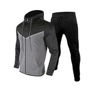 Nouveau ensemble de survêtement de jogging deux pièces coupe ajustée tenue décontracté grande taille ensemble de survêtement pour hommes - Product Image 6