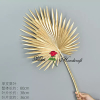 QSLH - E019 Vente en gros de plantes dorées, branches suspendues, fleurs à longue tige, fleurs artificielles dorées suspendues au plafond, décoration de mariage