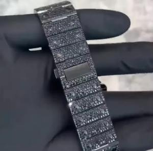 Reloj de Diamantes Moissanite VVS Premium para Hombre, Estilo Hip Hop, Personalizado, de Lujo, Mecánico, Resistente al Agua 10 Bar, de Acero Inoxidable - Product Image 5