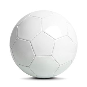 Pallone da calcio promozionale tutto bianco stampabile per la stampa di Logo personalizzato, omaggi di eventi, club o formazione scolastica - Product Image 1