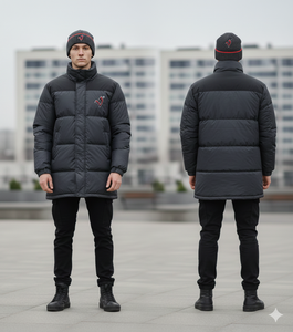 Vestes d'extérieur pour hommes en gros, manteau d'hiver chaud et épais, vestes pour hommes, veste matelassée avec logo personnalisé - Product Image 1