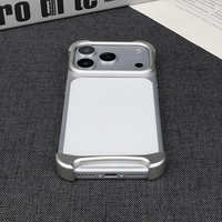 Étui de téléphone haut de gamme sans cadre en métal pour iPhone 17 Pro Max, protection en alliage d'aluminium