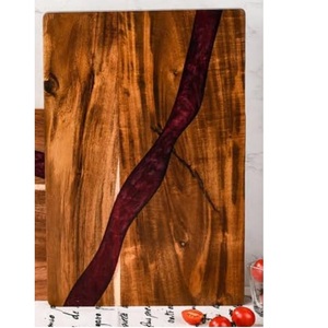 Tabla de cortar frutas portátil de madera, tabla de cortar de madera de acacia ecológica y sostenible. - Product Image 2